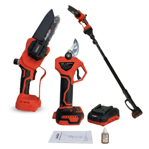 Conjunto de Jardinería 3 en 1 Redbo - TM0001 Tijera + Mini Sierra + Barra Telescópica